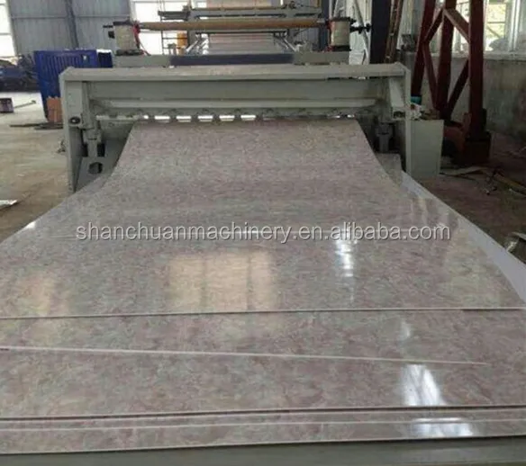 
 ПВХ имитация мраморной плиты производственная линия/машина  