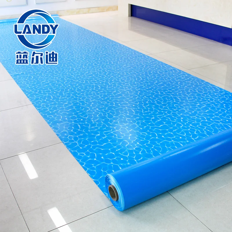 1.5 2mm PVC Swimming Pool Liner waterwave pattern with Anti-slip for Inground Above Ground Pools Custom Patten