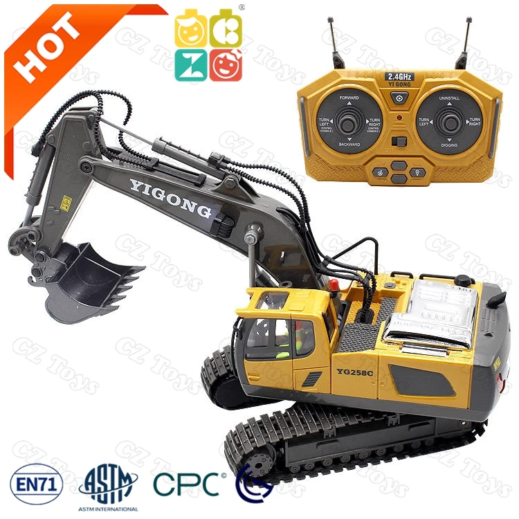 Amazons Best Seller List 1/8 RC Hydraulic Excavator Toy Radio Control Car Remote Control Rc Excavator Toys for Boys