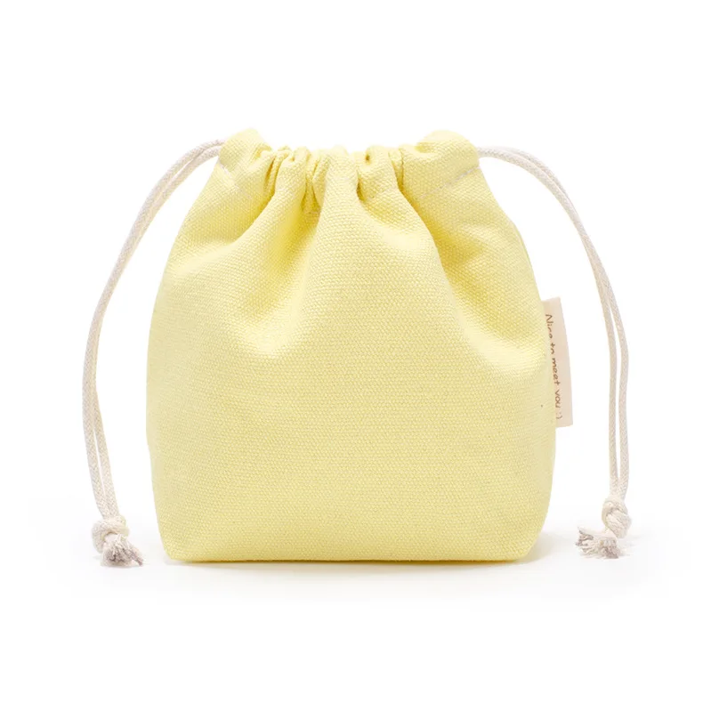 Custom Cotton Drawstring Pouch Bags Reusable Eco Friendly Blank Small Organic Cotton Drawstring Bag with Logo