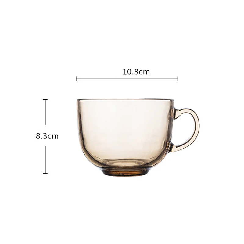 400/475ml High Borosilicate Glass Dessert Cup Clear Glass Pudding Ice Cream Yogurt Cup