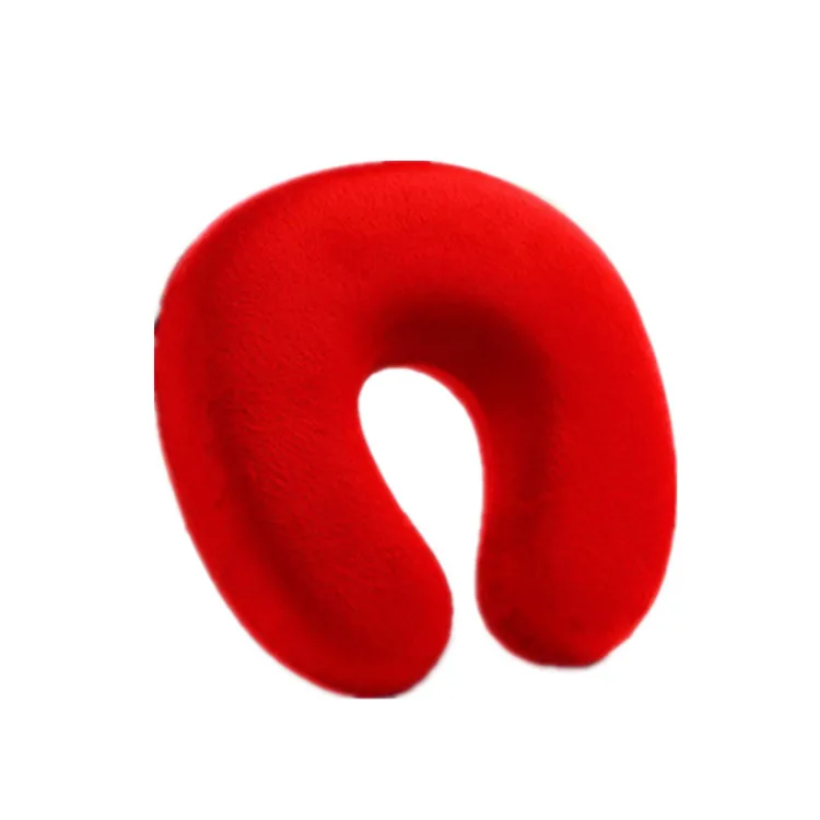 CUSTOM LOGO Office Nap Car Pillows U Shaped Foam Particles Pillows Travel U Shape Memory Pillows for Neck
