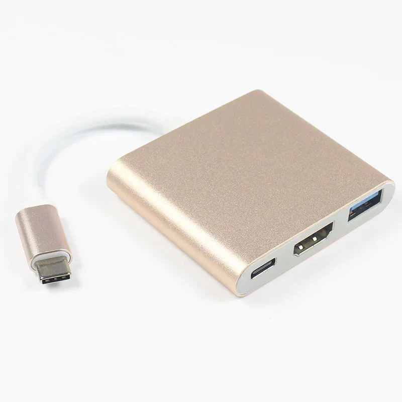 3 в 1 с зарядным портом типа C на 4K USB HDTV Цифровой AV адаптер