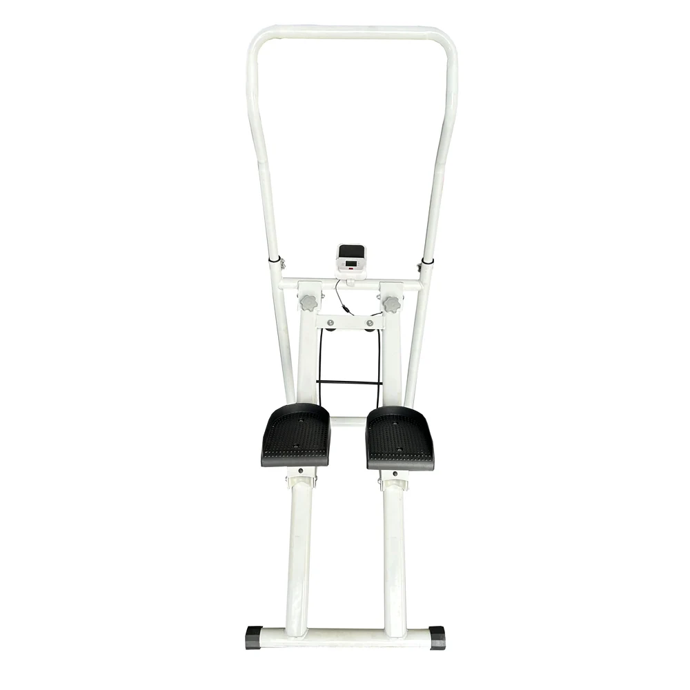 Folding Gym Mini Stepper Climbing Bike Machine with Adjustable Handle and Pedals for Home Fitness Exercise Workout Stair Stepper