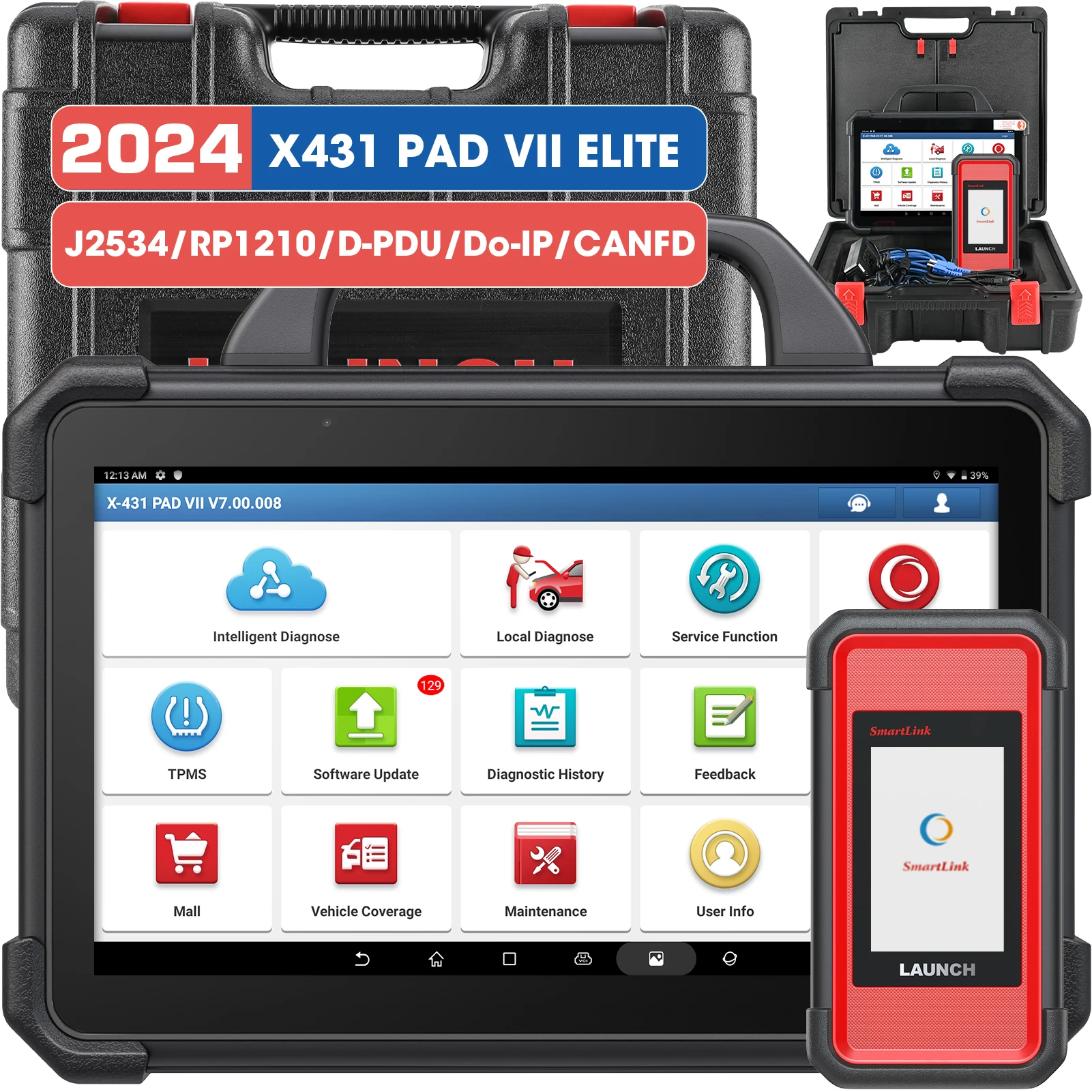 LAUNCH X431 PAD VII 7 X-431 PAD7 ELITE MAX OBD диагностический сканер
