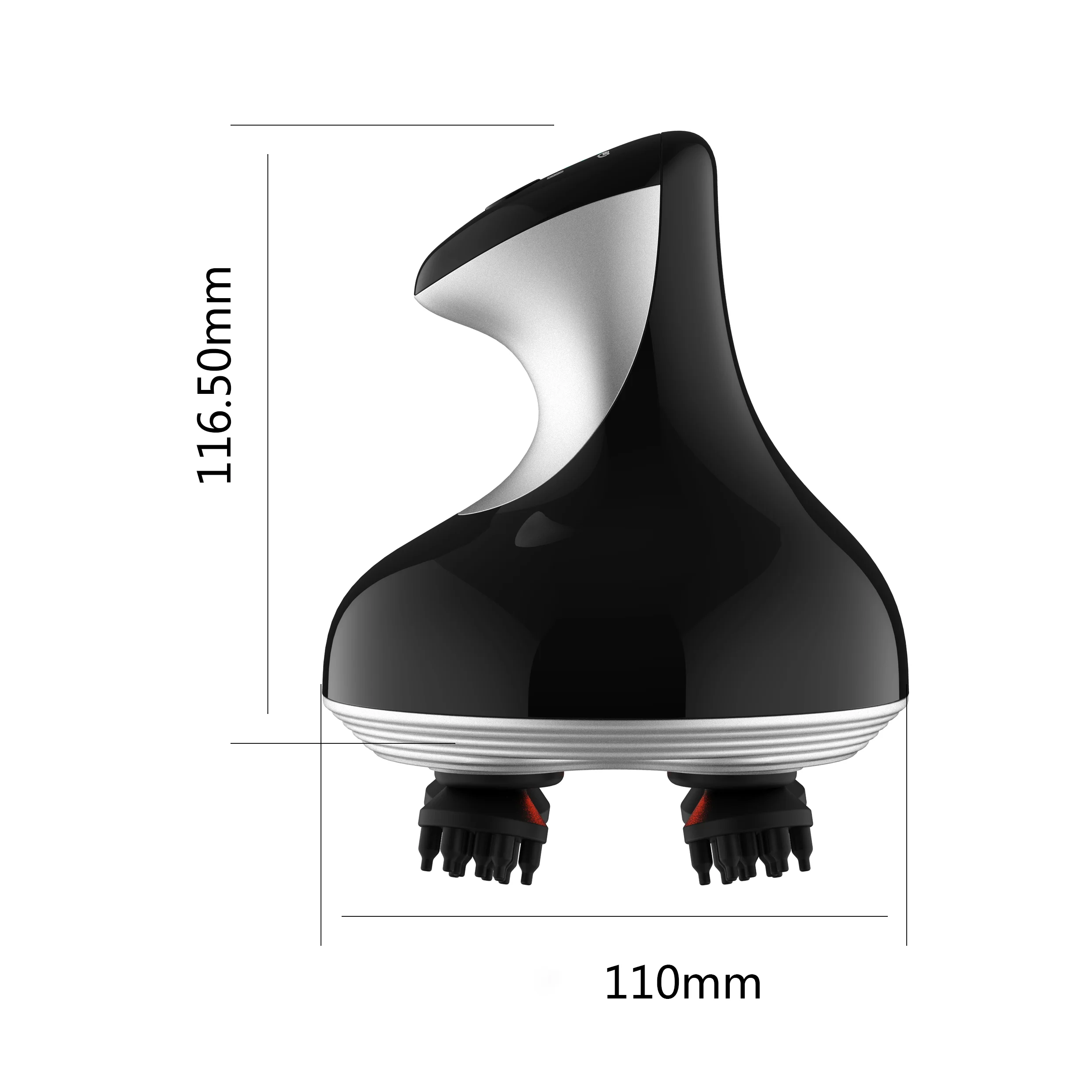 Leading Health Care Products Red Light Electric Scalp Vibrating And Portable Smart Rechargeable KFT-AM258 Head Massager