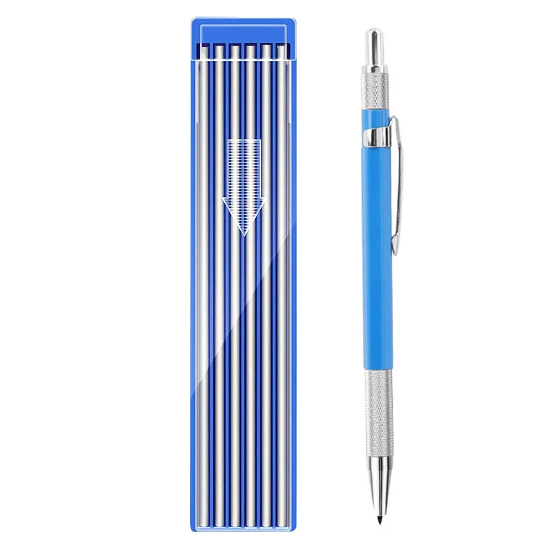 Metal Mechanical Pencil Set Custom 0.5/2.0/3.0mm HB Lead Drawing Mechanical Pencil Stationery