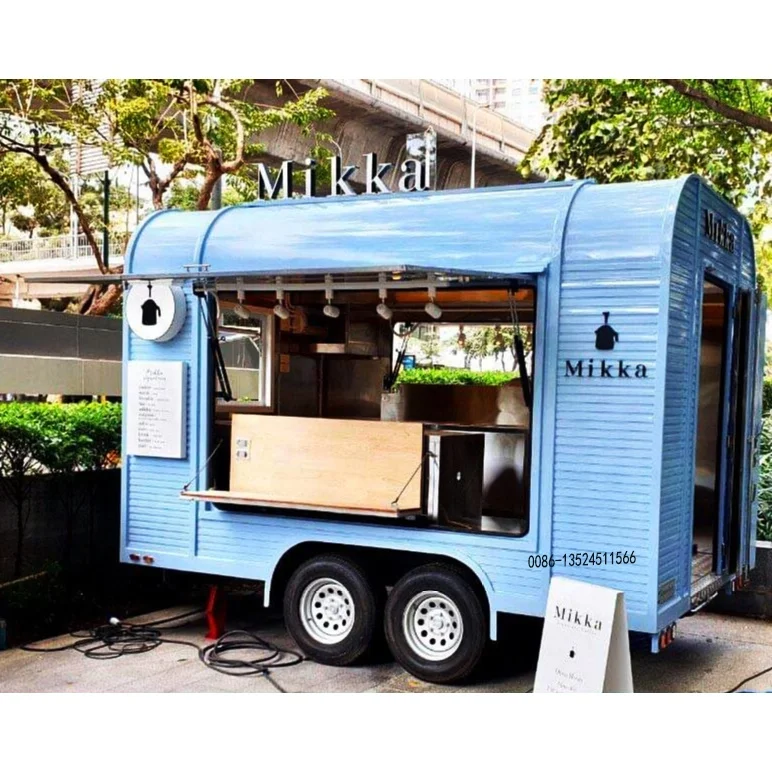 Food Trailer With Full Kitchen Mobile Hamburger Hot dog Food Truck Coffee Ice cream  for sale in England food trailer