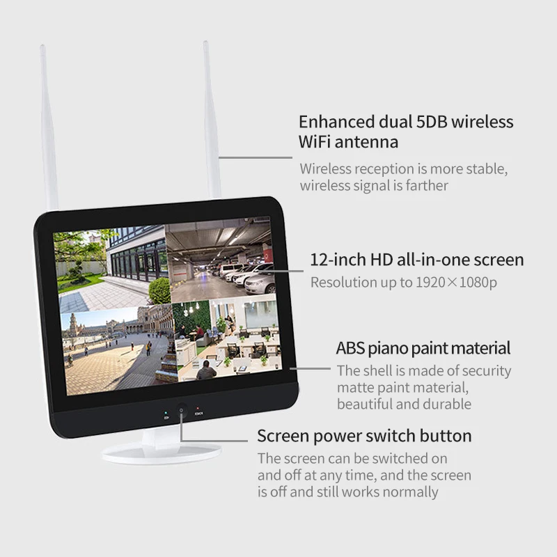 
Hot Selling 1080P Wireless CCTV Security Camera System WIFI NVR KIT Bullet IP Camera Outdoor 