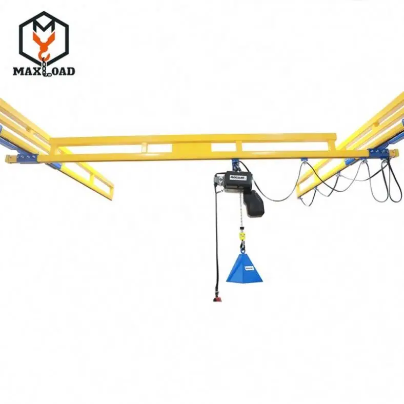 1000 kg 2000kg kbk soft price track underslung rail lifting Overhead Light Crane System