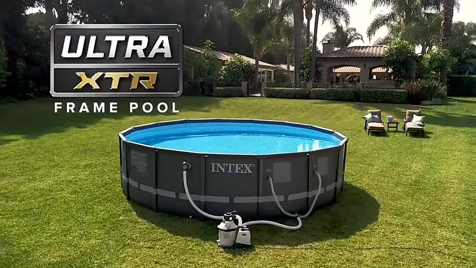 INTEX 26330 Ultra Metal Frame Round Swimming Pool Set above ground swimming pools