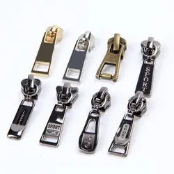 Multiple Styles Zipper Pull Tabs Wholesale Zipper Slider 3 5 8 Custom Logo Zip Puller Custom Logo Metal Slider Zipper Puller