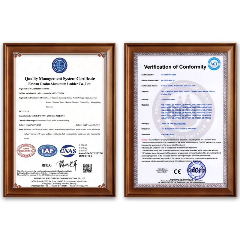 Construction Scaffolding Mobile Climbing Ladder Aluminum Foldable Scaffolding Tower With Wheel Galvanised Farmhouse