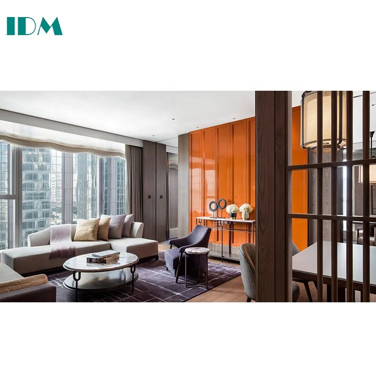 IDM-318 Customizable Luxury Modern Hotel Sofa Set hotel Living Room  Furniture