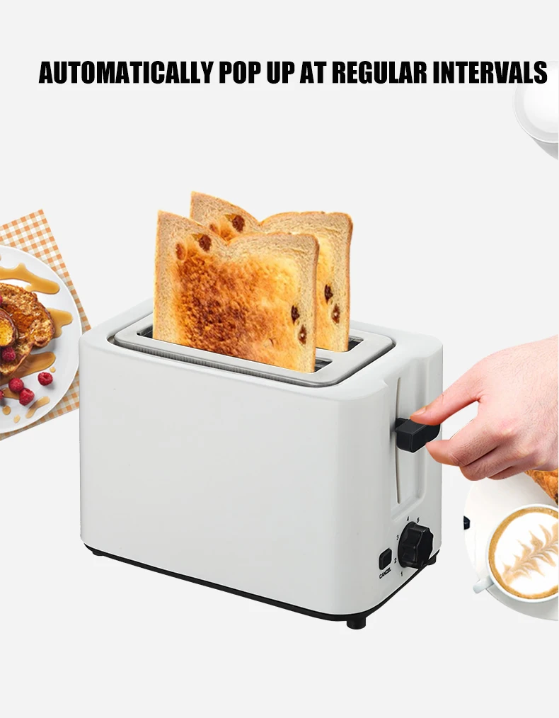  New style Smart 2 slices bread toaster control cancel button