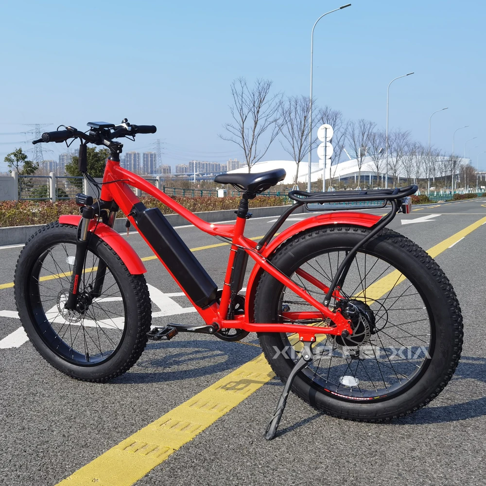 60V Ebike Super Power Lithium Battery 26inch*4.0 electric fat bike 1000w rear motor offroad electric mountainbike