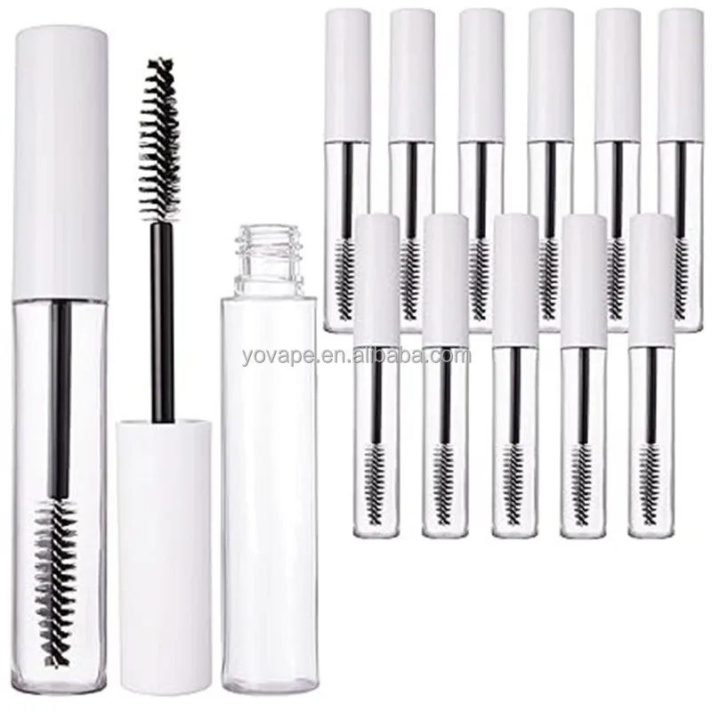 Reffielable eyelash container skin care packaging empty mascara tubes with brush 4ml 5 ml 8ml bottles for oil eyelashes