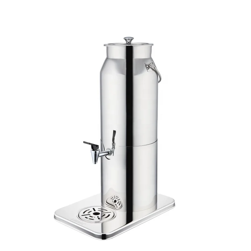 Sunnex Verona Series 5Ltr Stainless Steel Milk Urns Buffet Restaurant Cooling Beverage Dispenser for Hotel
