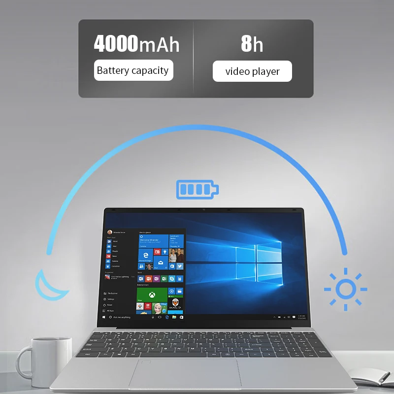 Super Thin 15.6 inch laptop i7 9th. 16G Ram 512g FHD business study office notebook personal laptop