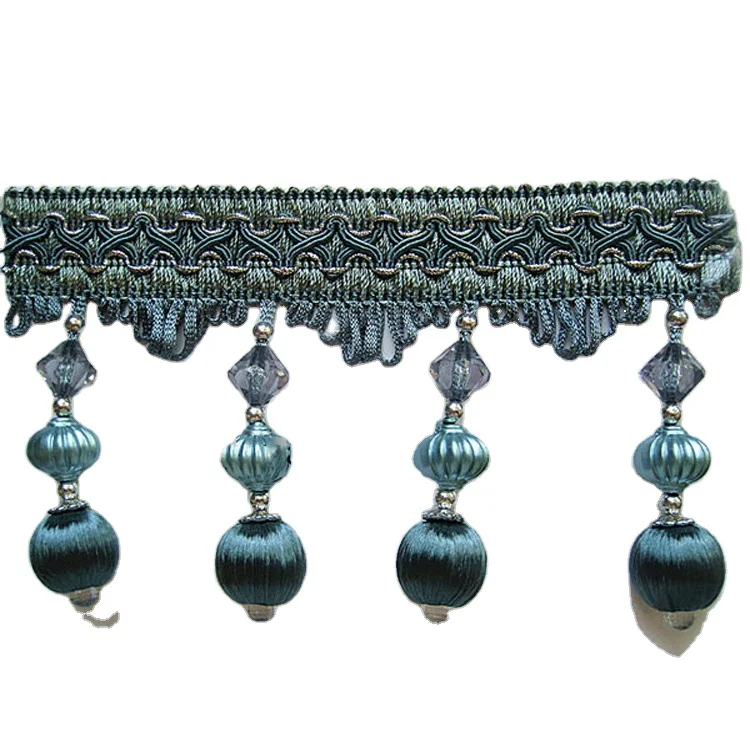 Fashion Decorative Ball Tassel Fringe For Curtain, Pillow