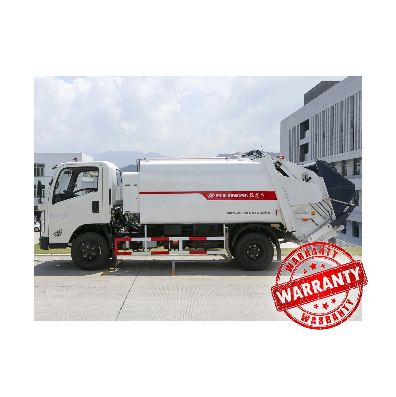 FULONGMA small rear loading garbage truck for sale in Dubai