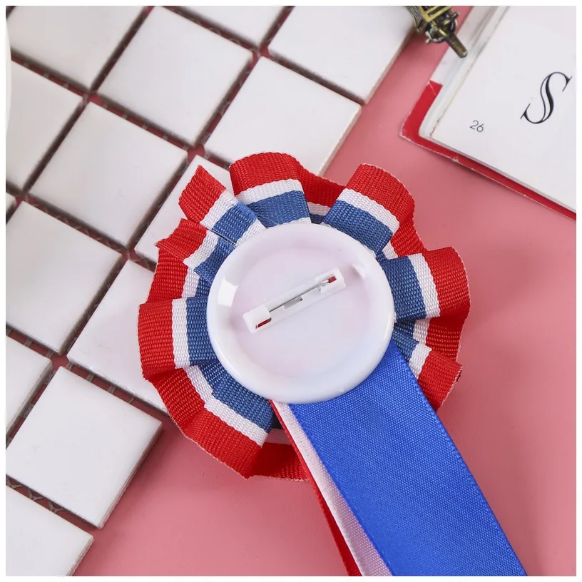 Wholesale Custom Printed Craft Gift Award Ribbon Rosette For Horse Show Sport Metting