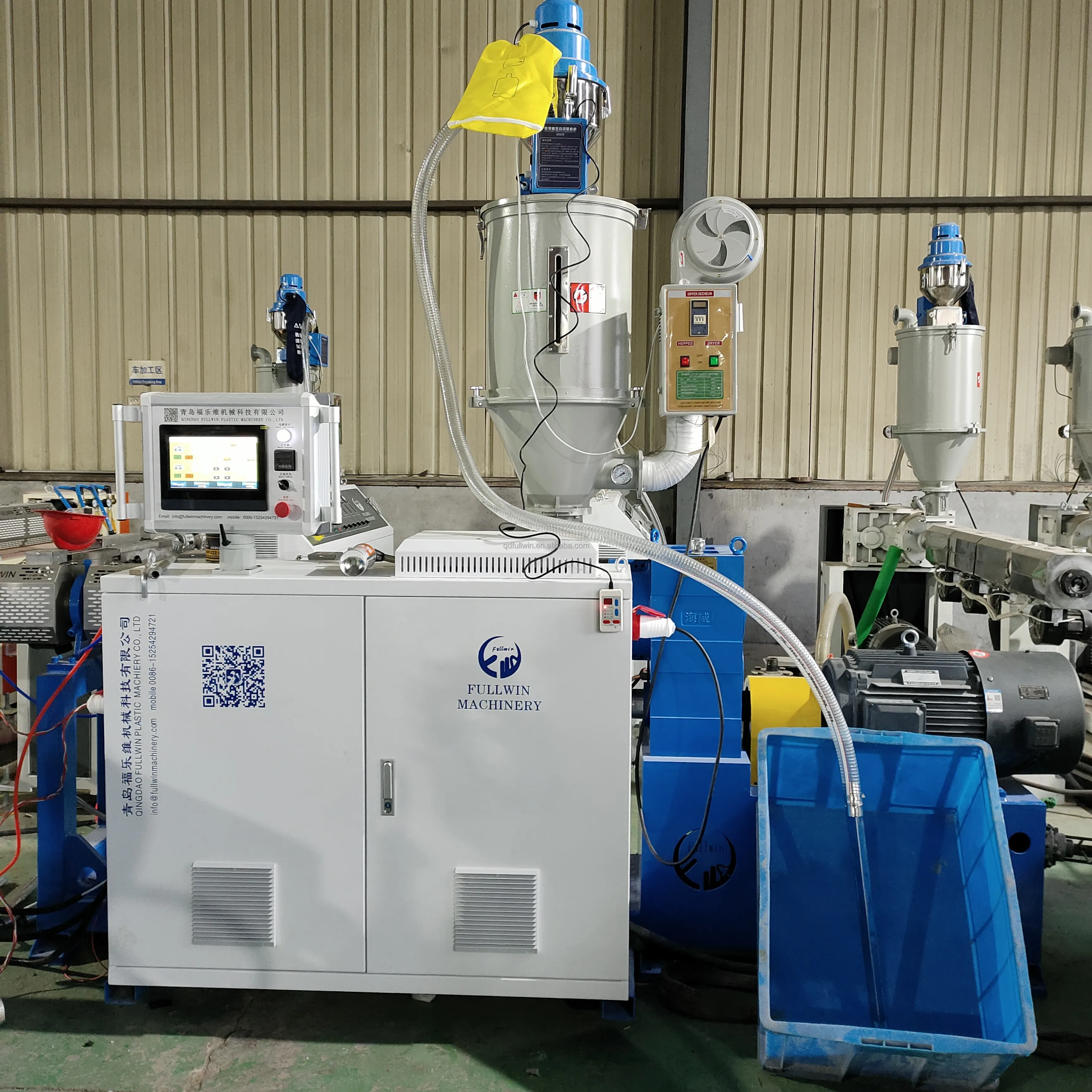 Plastic Electric Wire Sheath Pipe Production Line Corrugated Extrusion