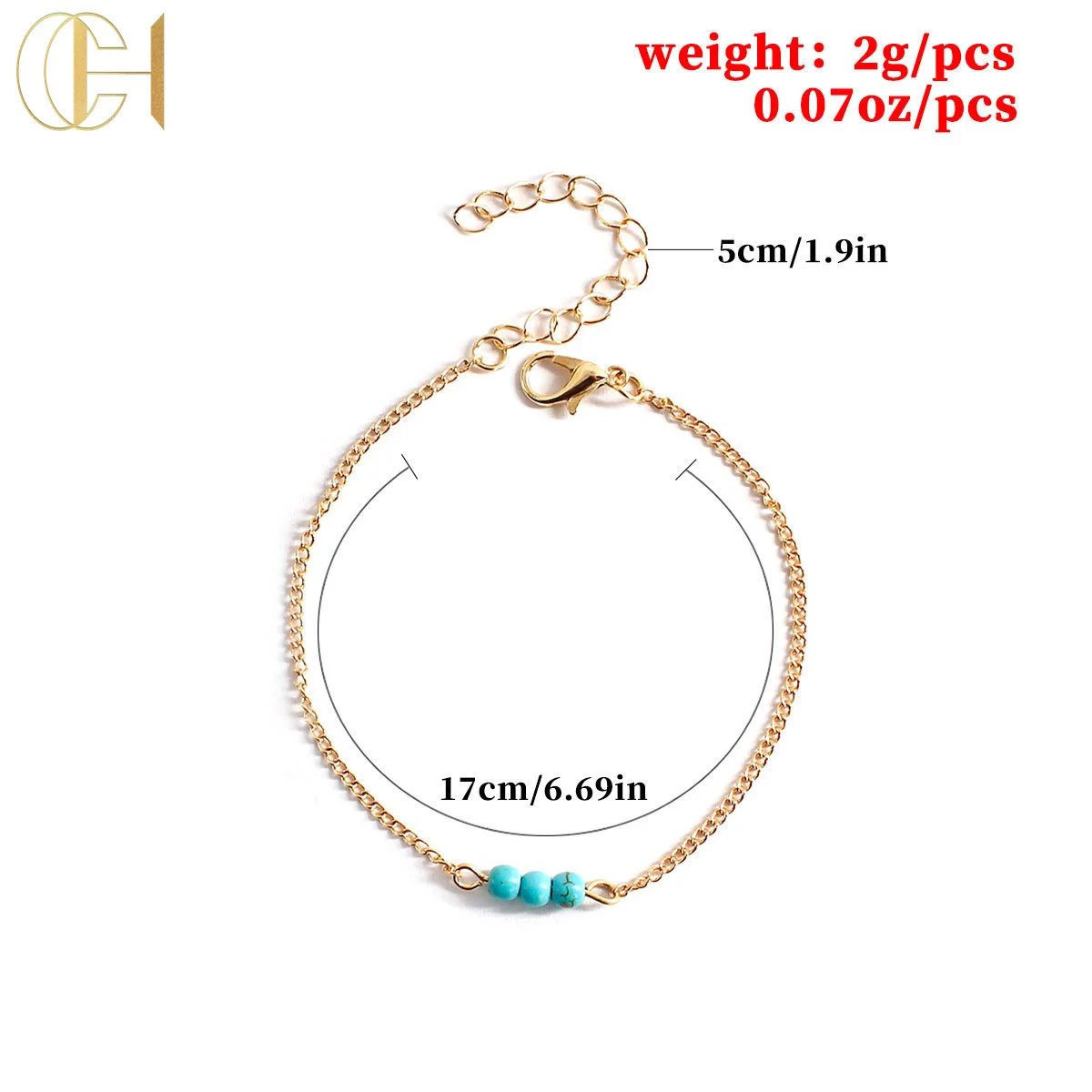 C&H Wholesale Jewelry Fashion Charming Handmade Bracelet calaite Bracelet For Girl Lady Women
