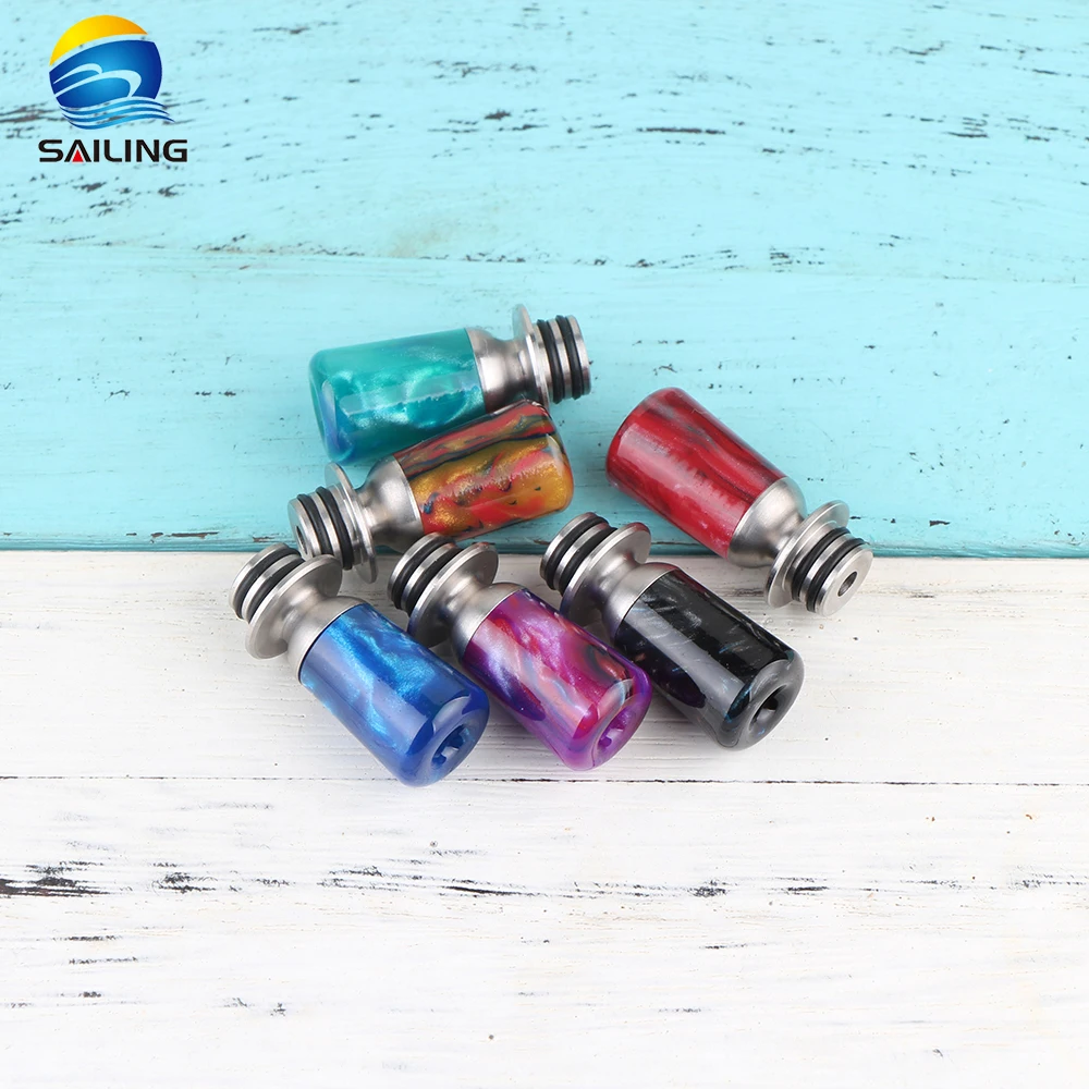 Sailing 2021 new stainless steel and epoxy resin drip tip vape 510 drip tip