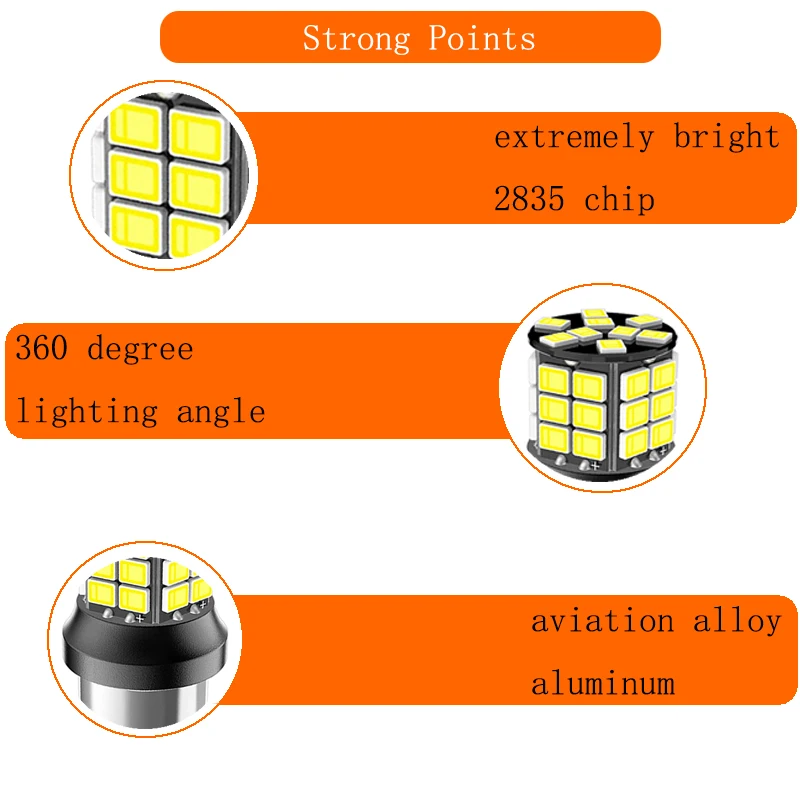 Best Choice T15 912 921 3156 3157 1156 1157 Car Led Reversing Light Car Led Back Up Light Car Accessories