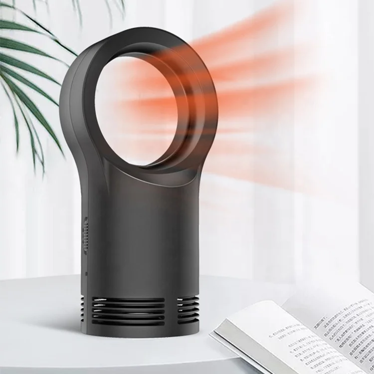 2020 New arrival portable 400W 800W desk electric bladeless fan heater