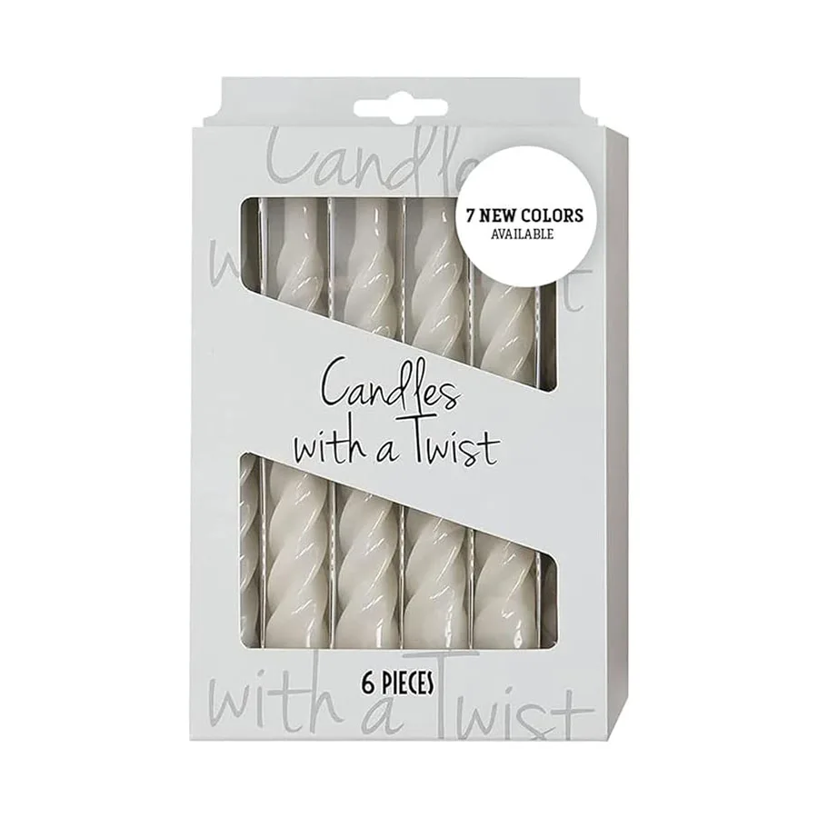 paraffin wax made 8' glitter pillar color taper candle