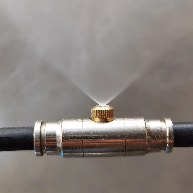 Cozymist Long Lasting 10/24 Thread Low Pressure Brass Water Mist Nozzle For Spray Cooling