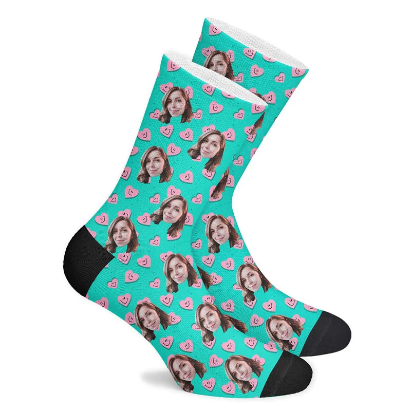 
Custom sport sock all over 3D printed low cut soccer socks sublimation socks cotton 