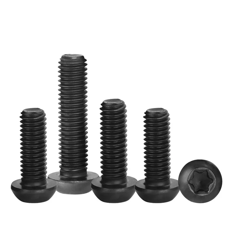 Черный Противоугонный винт torx pan head machine GB2672 button винты