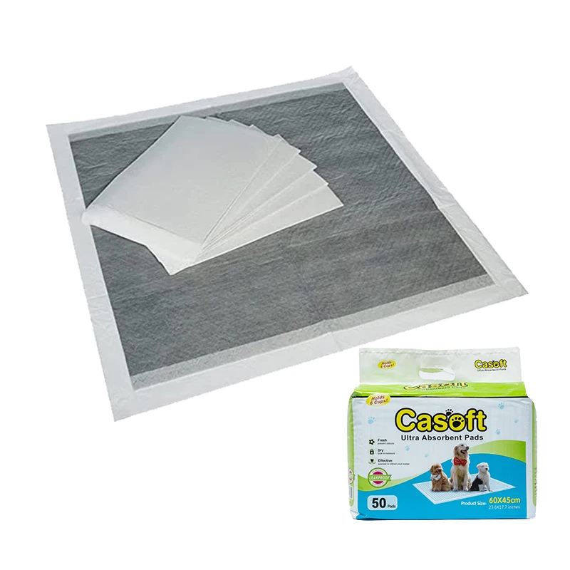 Wholesale Disposable Bamboo Charcoal Puppy Pee Pad Dog Toilet Training Mat Puppy Potty Urine Absorbent Carbon Pet Pads