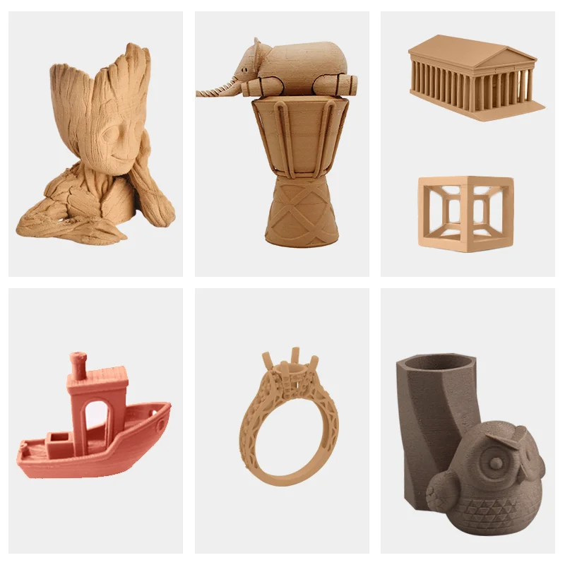 High quality iSANMATE wood filament with 20% wood powder wood effect filament with multi colors and factory wholesale price