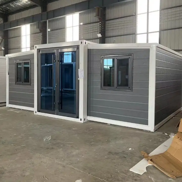 high quality foldable structure prefabricated modular container house with light steel frame