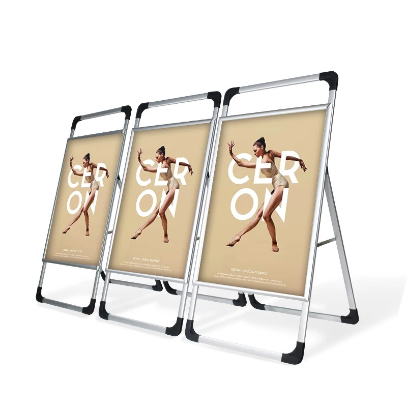 China factory easy handle single side aluminum stable display rack poster stand advertising