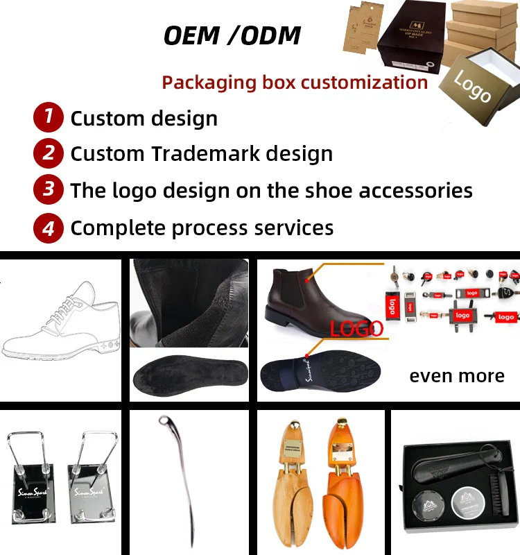 Simonspark High Quality wholesale price pure cow leather comfortable oxford chukka classic male boots for men