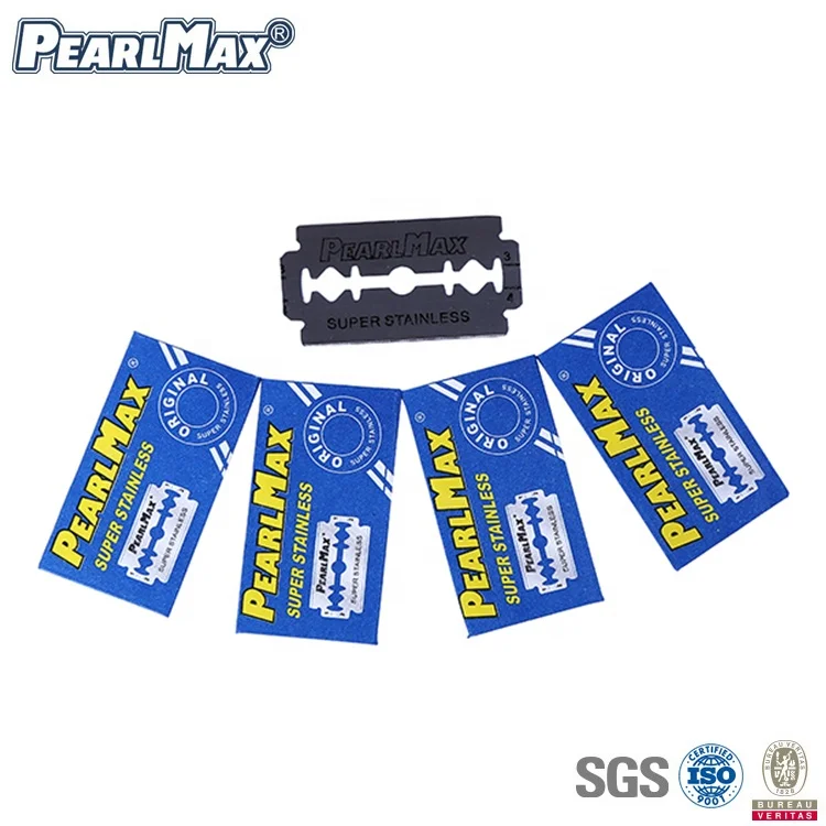 PearlMax Manual Razor Blade Set Double Edge Blade for Barber Shop Double Edge Safety Razor Blade