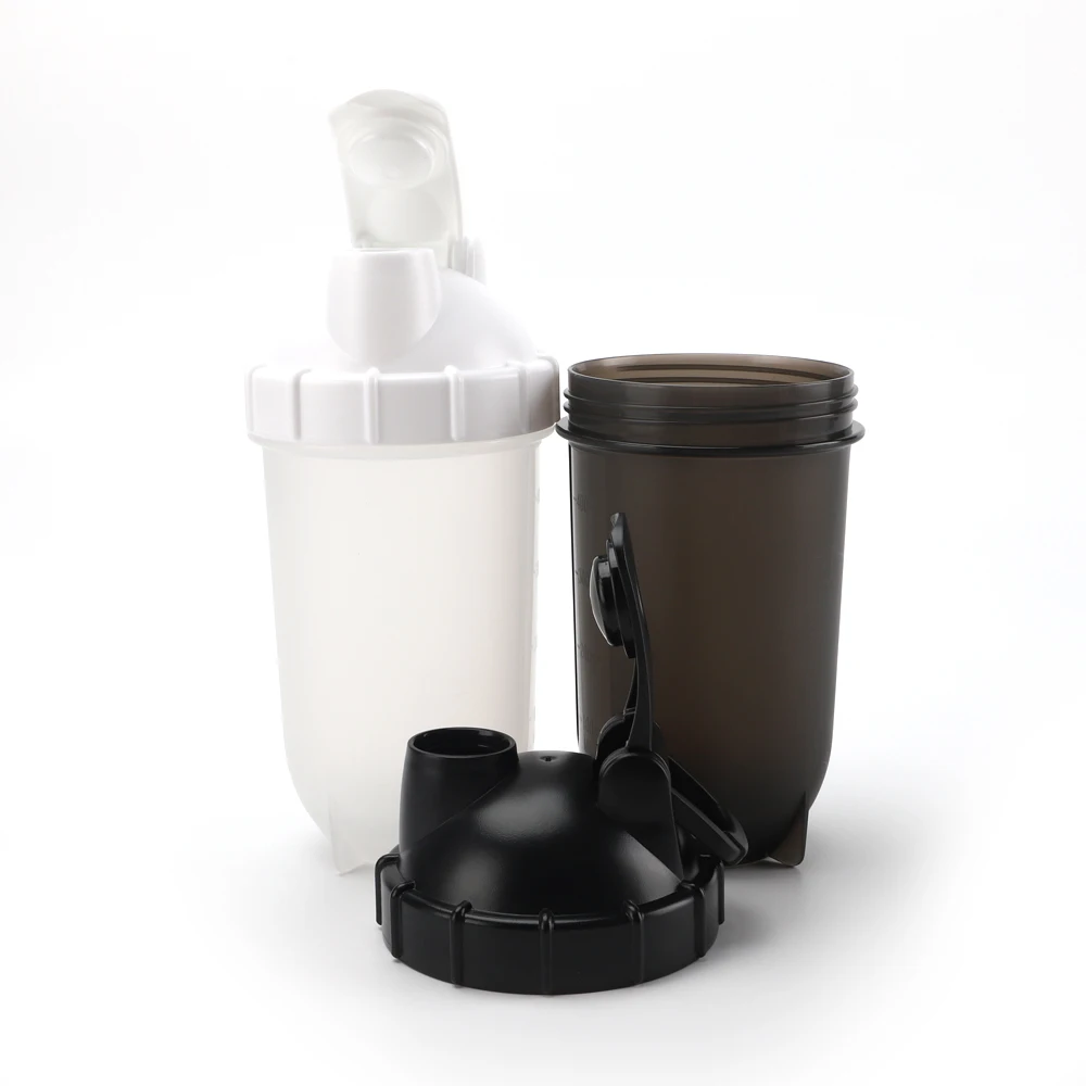 Factory Wholesale 400ml Custom Logo BPA Free Sport Plastic Gym Protein Bottle Shakers
