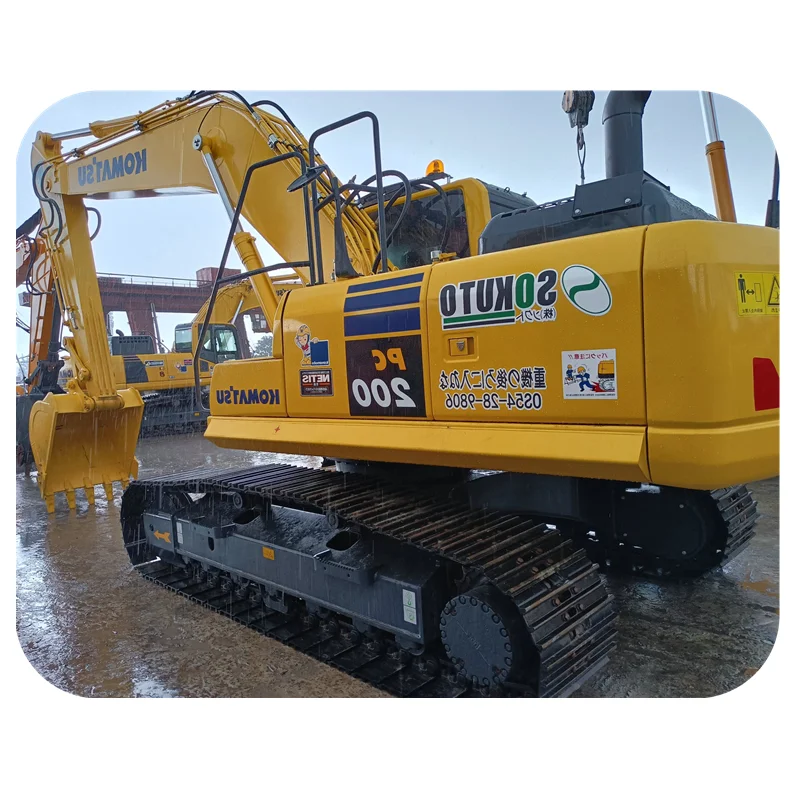 Japan Original Used Excavator Komatsu  Pc200 Middle Excavator Used 20 22 Ton Bagger Excavadora Cheap Price construction machine