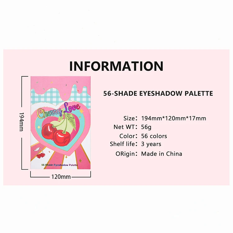 Students stage cosmetics Comic Con Cosplay party pink matte pearl glitter kids eye shadow palette kit eyeshadow sombra de ojos