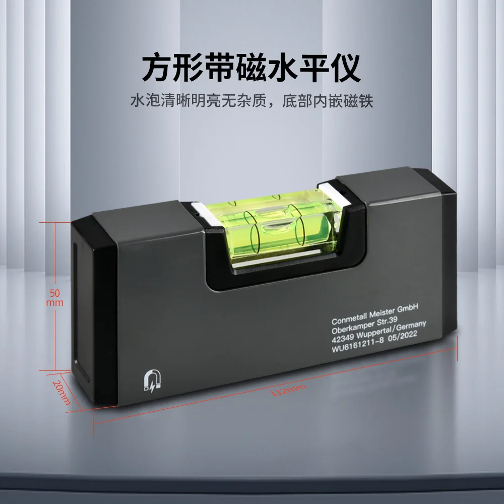 portable level ruler aluminum alloy mini level ruler universal bubble woodworking ruler tools