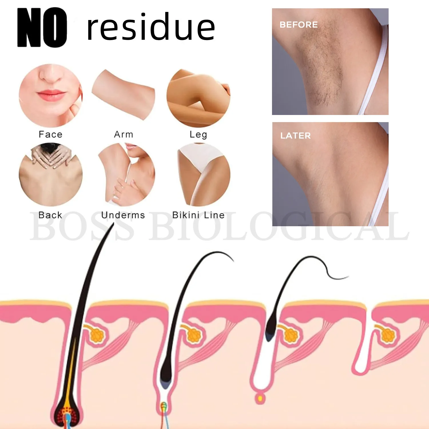 Custom Logo Cyperus Rotundus Oil for Hair Removal Reducing Body Hair Growth Pure Cyperus Oil For Permanent Hair Removal