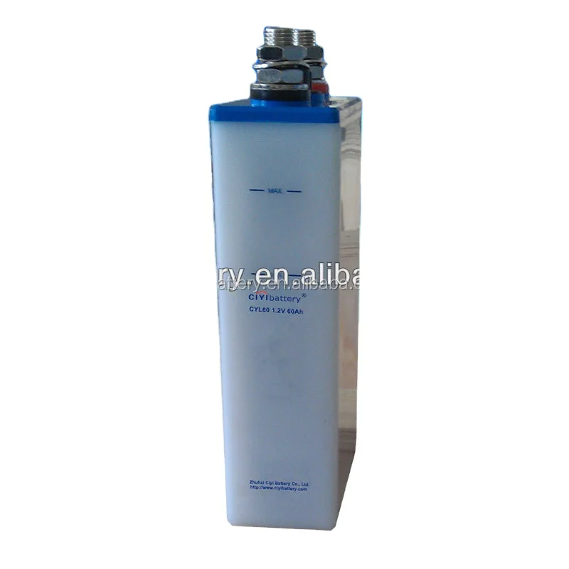 66 Years Military Quality Low Rate Nickel Cadmium Battery NI-CD Battery 1.2V 60AH