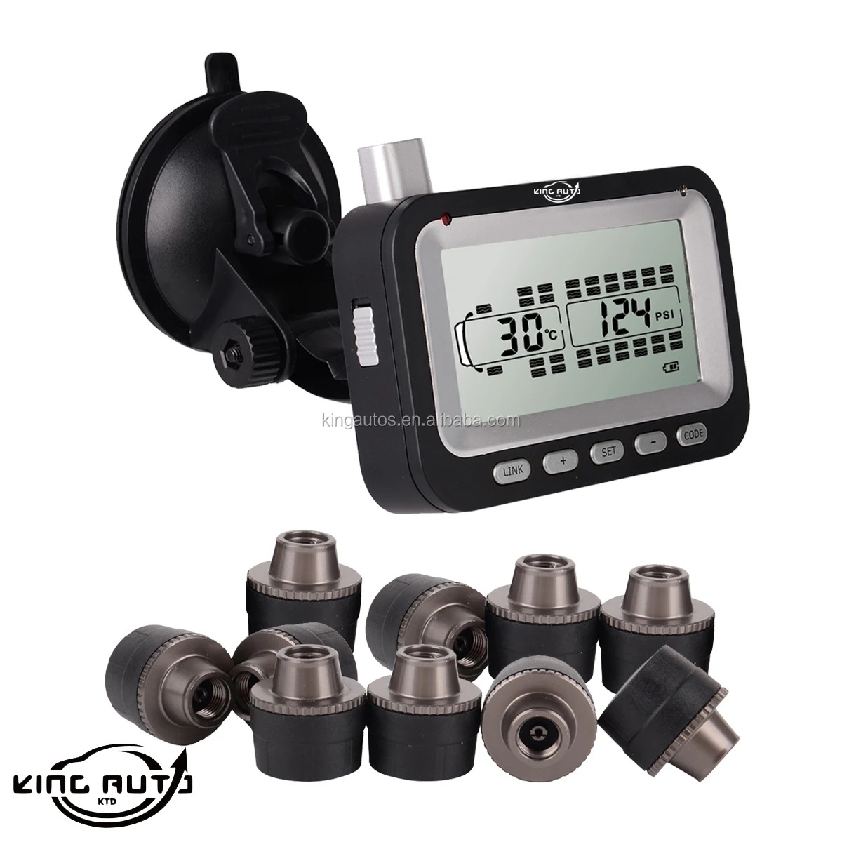 34 sensors tpms one year parts and labor warranty RV tire pressure and tire temperature monitoring system