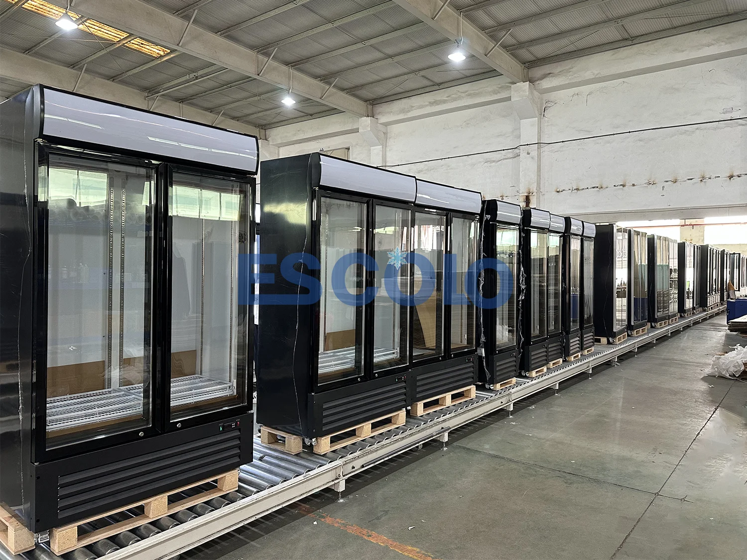 The Best Double Door Refrigerator Commercial Glass Display Showcase Drink Coolers Upright Fridge For Sale