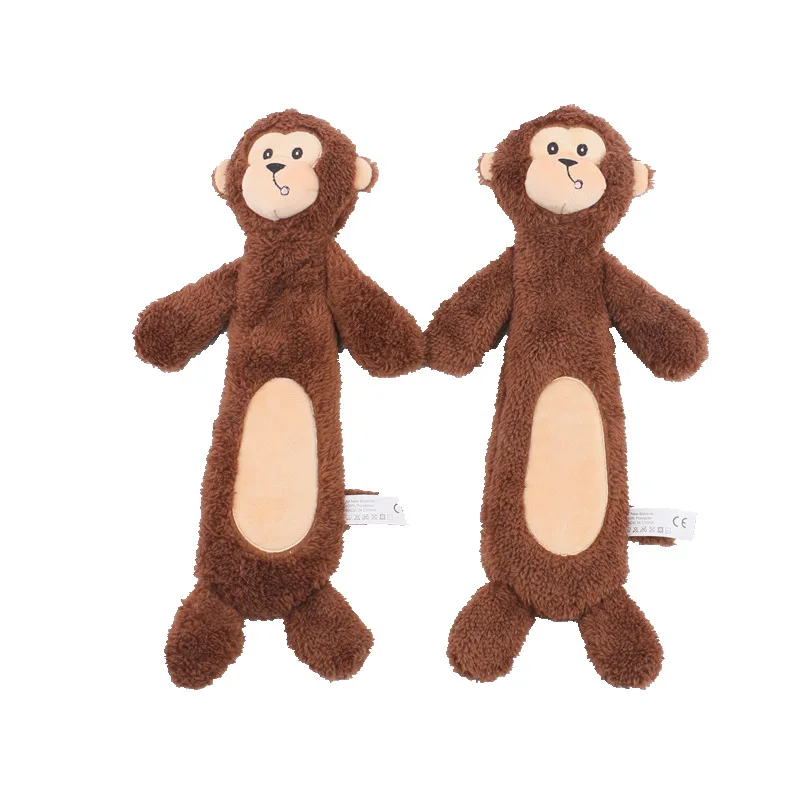 Hot sale lovely strong animal shape pet plush squeak toys for dog